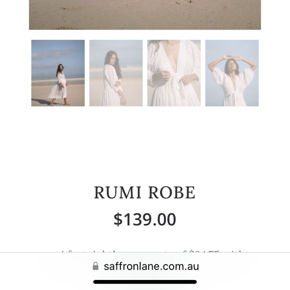 Stunning and feminine maternity Saffron Lane robe dress size S/M - Picture 8 of 10